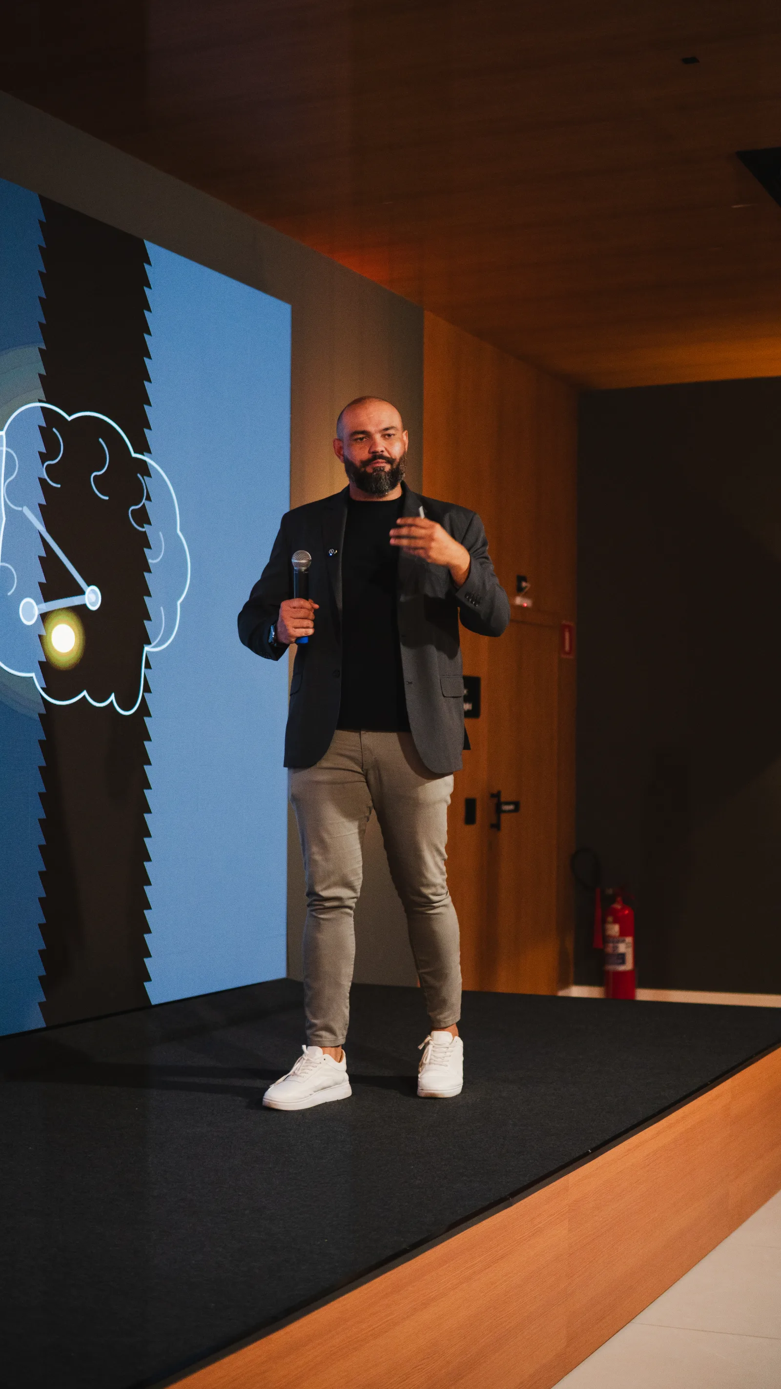 Rafael Machado no palco